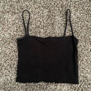 H&M divided square neck crop tank